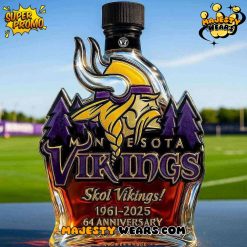 Minnesota Vikings 64th Anniversary Commemorative Edition Whisky Bottle