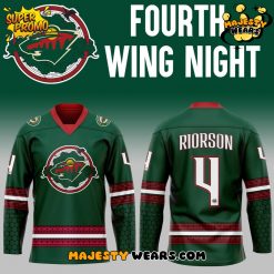 Minnesota Wild Fourth Wing Night Custom Hockey Jersey