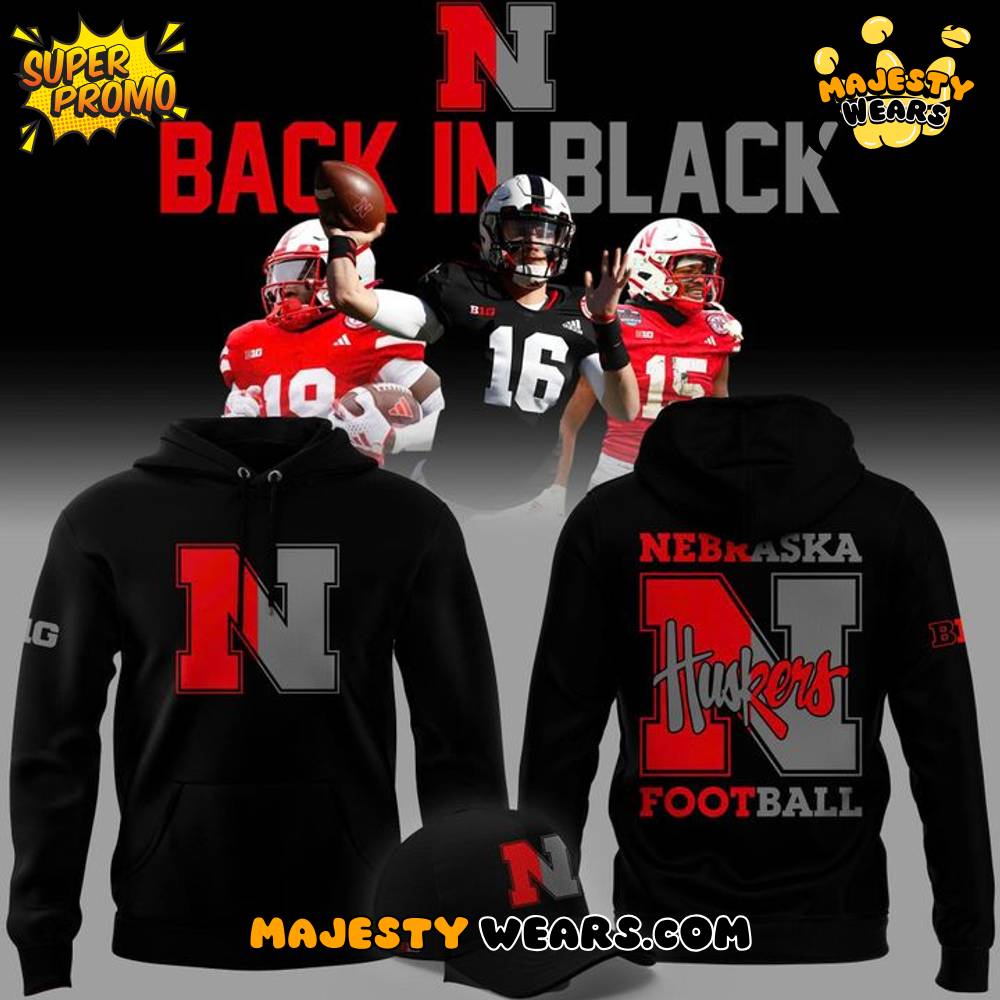 Nebraska Cornhuskers “Back In Black” Special Hoodie Nebraska Cornhuskers “Back In Black” Special Hoodie
