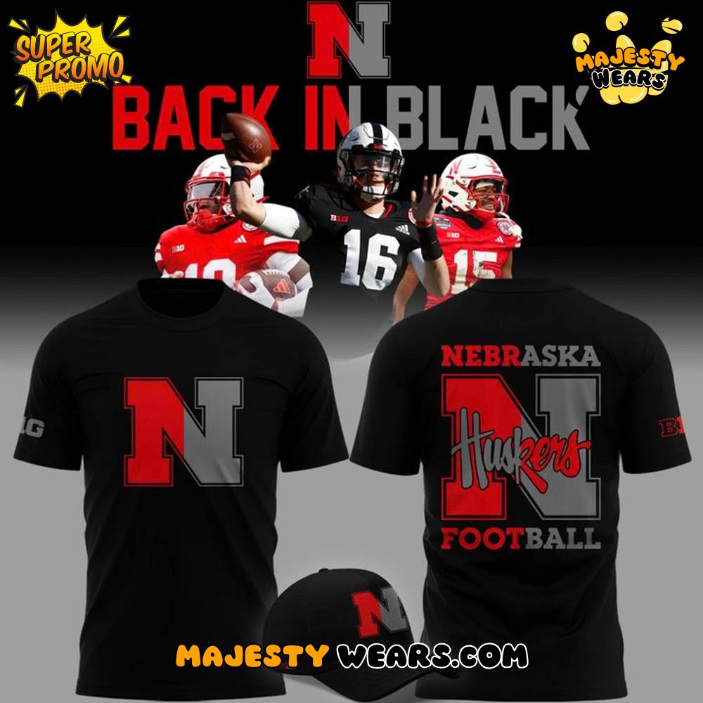 Nebraska Cornhuskers “Back In Black” Special Tee Nebraska Cornhuskers “Back In Black” Special Tee