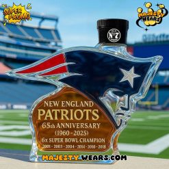 New England Patriots 65th Anniversary Whiskey Bottle