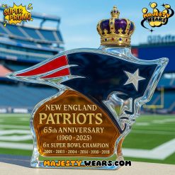 New England Patriots 65th Anniversary Whiskey Bottle