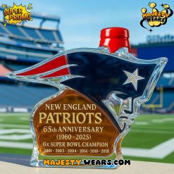 New England Patriots 65th Anniversary Whiskey Bottle