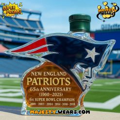 New England Patriots 65th Anniversary Whiskey Bottle