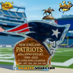New England Patriots 65th Anniversary Whiskey Bottle