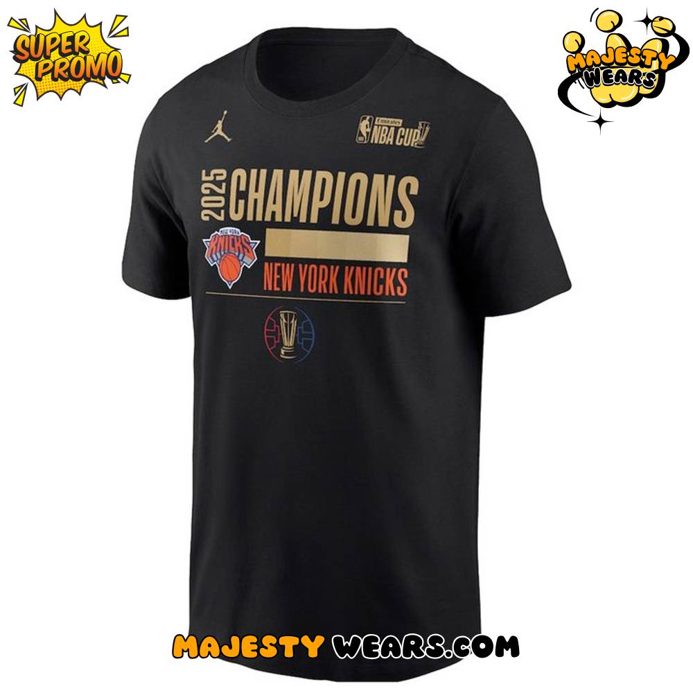 New York Knicks 2025 NBA Cup Champions T-Shirt New York Knicks 2025 NBA Cup Champions T-Shirt