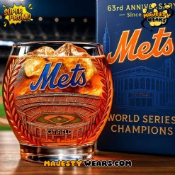 New York Mets 63rd Anniversary Whiskey Glass  Limited Edition