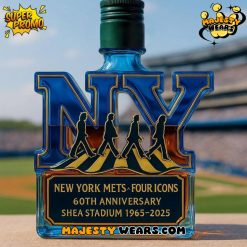 New York Mets x Four Icons 60th Anniversary Whiskey Bottle