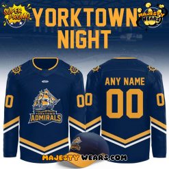 Norfolk Admirals Yorktown Night 2025 Custom Hockey Jersey