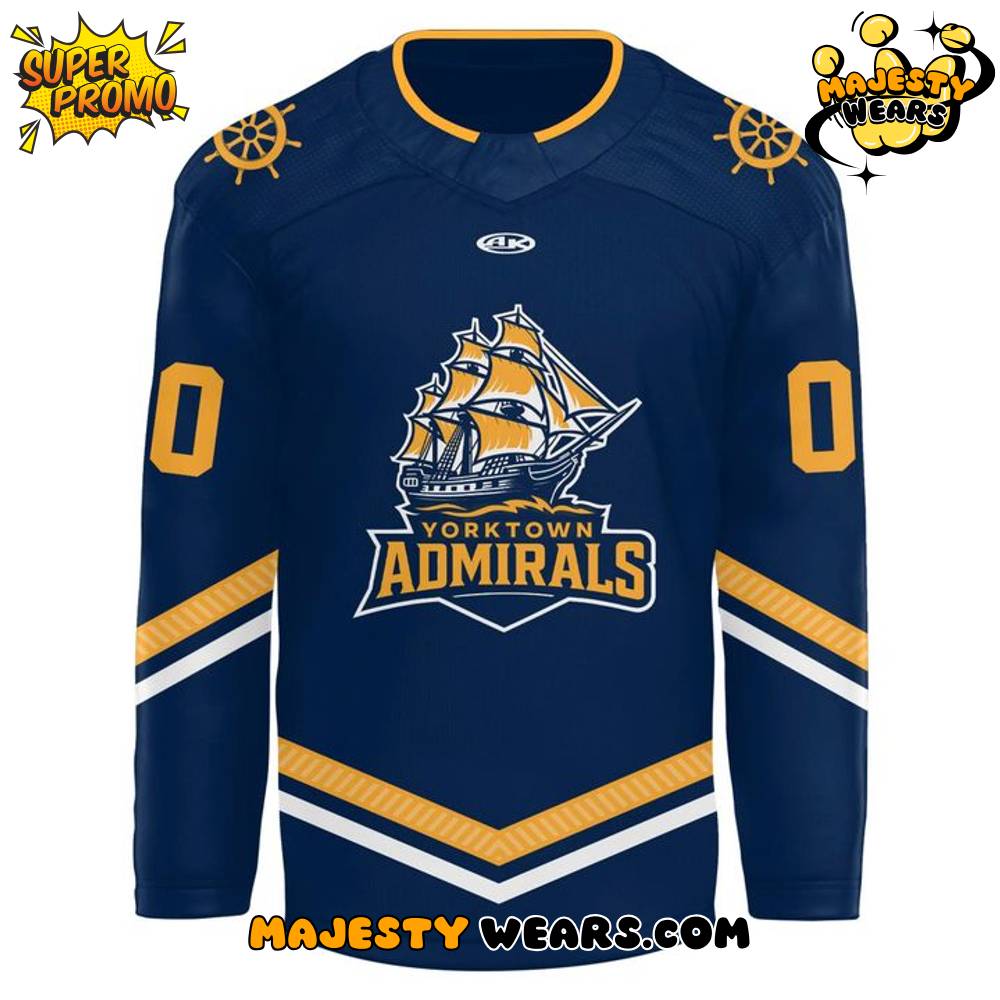 Norfolk Admirals Yorktown Night 2025 Custom Hockey Jersey Norfolk Admirals Yorktown Night 2025 Custom Hockey Jersey