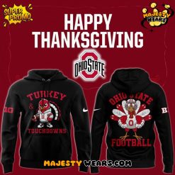 Ohio State Buckeyes 2025 Happy Thanksgiving Turkey and Touchdowns Special Hoodie
