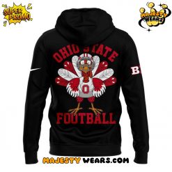 Ohio State Buckeyes 2025 Happy Thanksgiving Turkey and Touchdowns Special Hoodie 3