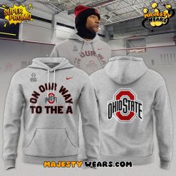 Ohio State Buckeyes “ON OUR WAY TO THE A” Special Grey Hoodie