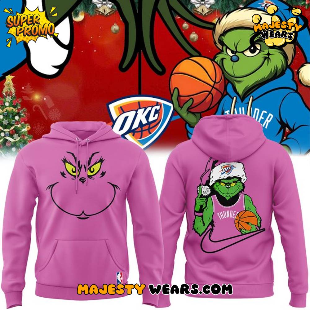 Oklahoma City Thunder x Grinch Special Hoodie Oklahoma City Thunder x Grinch Special Hoodie