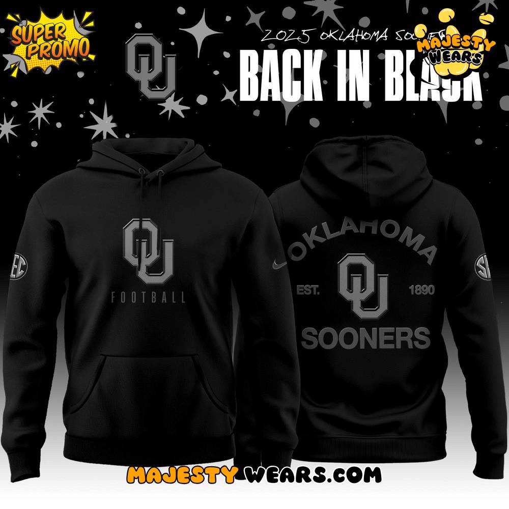Oklahoma Sooners “Back in Black” Special Hoodie Oklahoma Sooners “Back in Black” Special Hoodie