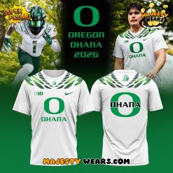 Oregon Ducks OHANA 2026 White Shirt