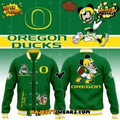 Oregon Ducks x Mickey Mouse Baseball Jacket Oregon Ducks x Mickey Mouse Baseball Jacket