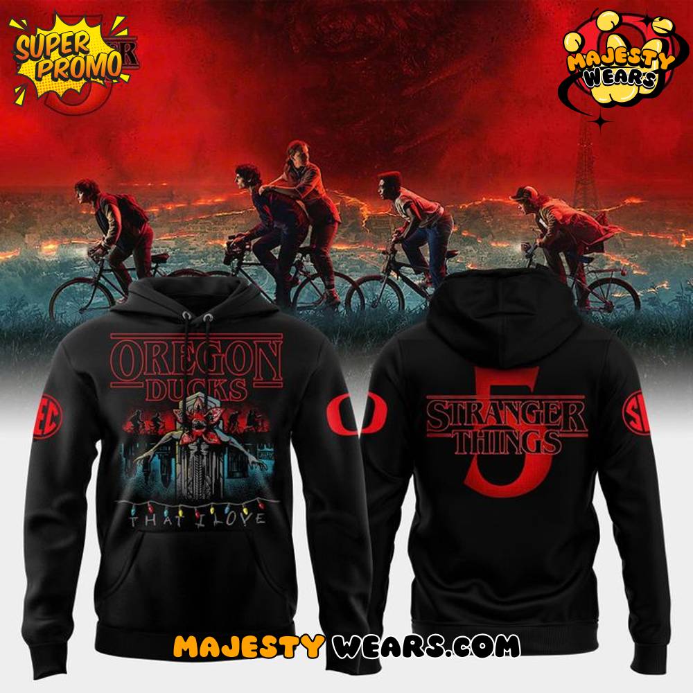 Oregon Ducks x Stranger Things Special Hoodie Oregon Ducks x Stranger Things Special Hoodie
