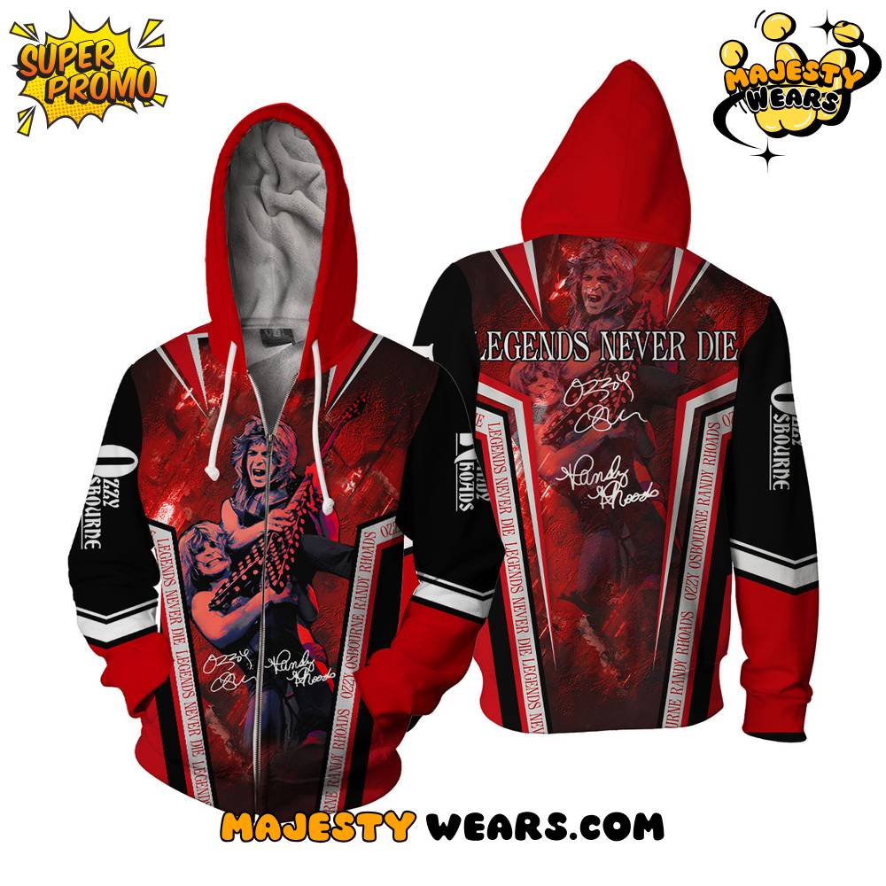 Ozzy Osbourne Randy Rhoads Legends Never Die Bomber Jacket Ozzy Osbourne Randy Rhoads Legends Never Die Bomber Jacket
