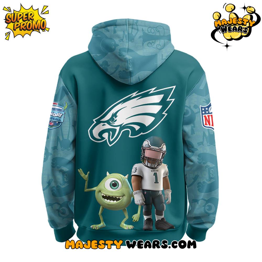Philadelphia Eagles x Mike Wazowski Special Hoodie Philadelphia Eagles x Mike Wazowski Special Hoodie