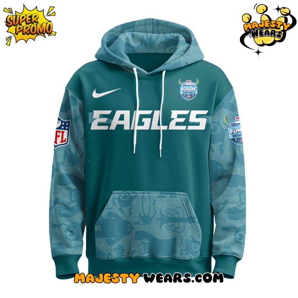Philadelphia Eagles x Mike Wazowski Special Hoodie Philadelphia Eagles x Mike Wazowski Special Hoodie