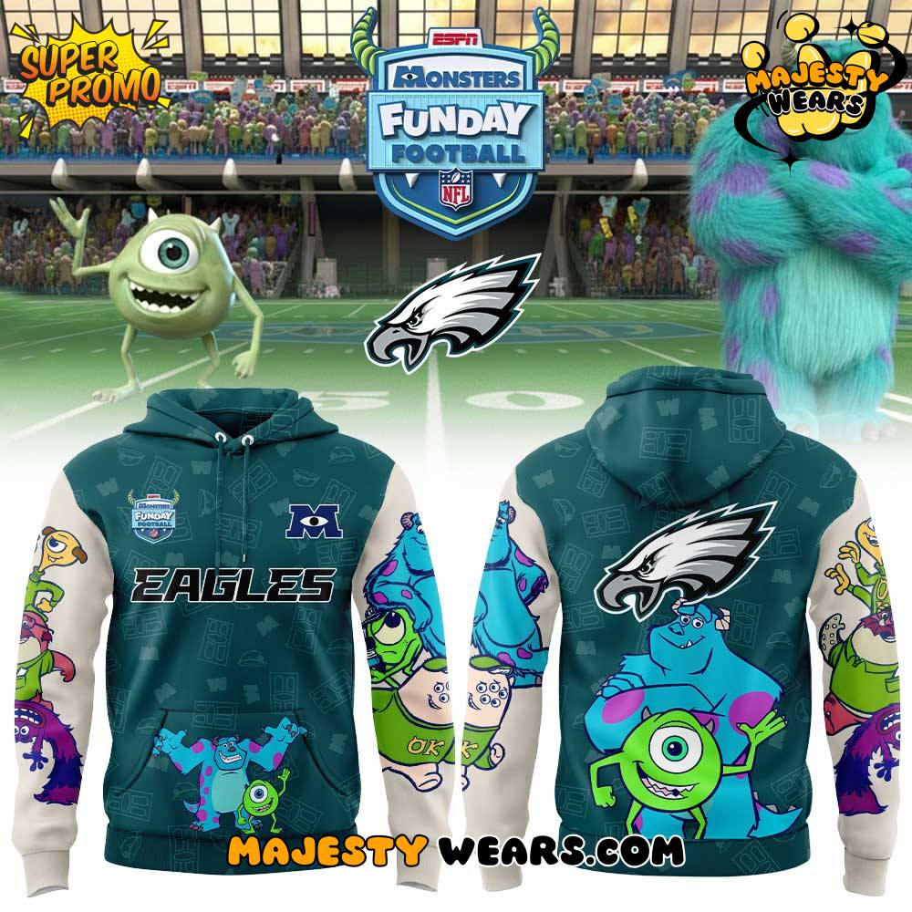 Philadelphia Eagles x Monsters Inc Funday Football Hoodie Philadelphia Eagles x Monsters Inc Funday Football Hoodie
