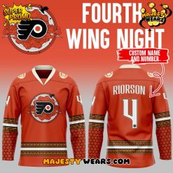 Philadelphia Flyers Fourth Wing Night Custom Hockey Jersey