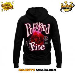 Portland Fire Burning Rose Hoodie