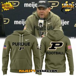 Purdue Boilermakers Olive 2025 Military Appreciation Special Hoodie