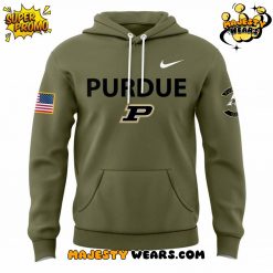 Purdue Boilermakers Olive 2025 Military Appreciation Special Hoodie