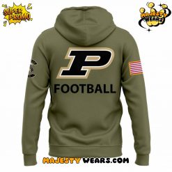 Purdue Boilermakers Olive 2025 Military Appreciation Special Hoodie