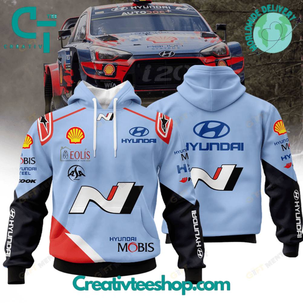Hyundai Shell Mobis World Rally Team Special Hoodie Hyundai Shell Mobis World Rally Team Special Hoodie