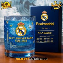 Real Madrid 123th Years Anniversary Whiskey Glass