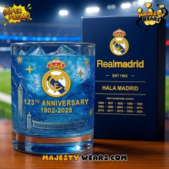 Real Madrid 123th Years Anniversary Whiskey Glass