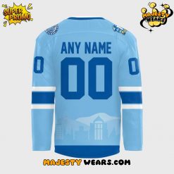 Roanoke Rail Yard Dawgs 2025 Light Blue Custom Hockey Jersey