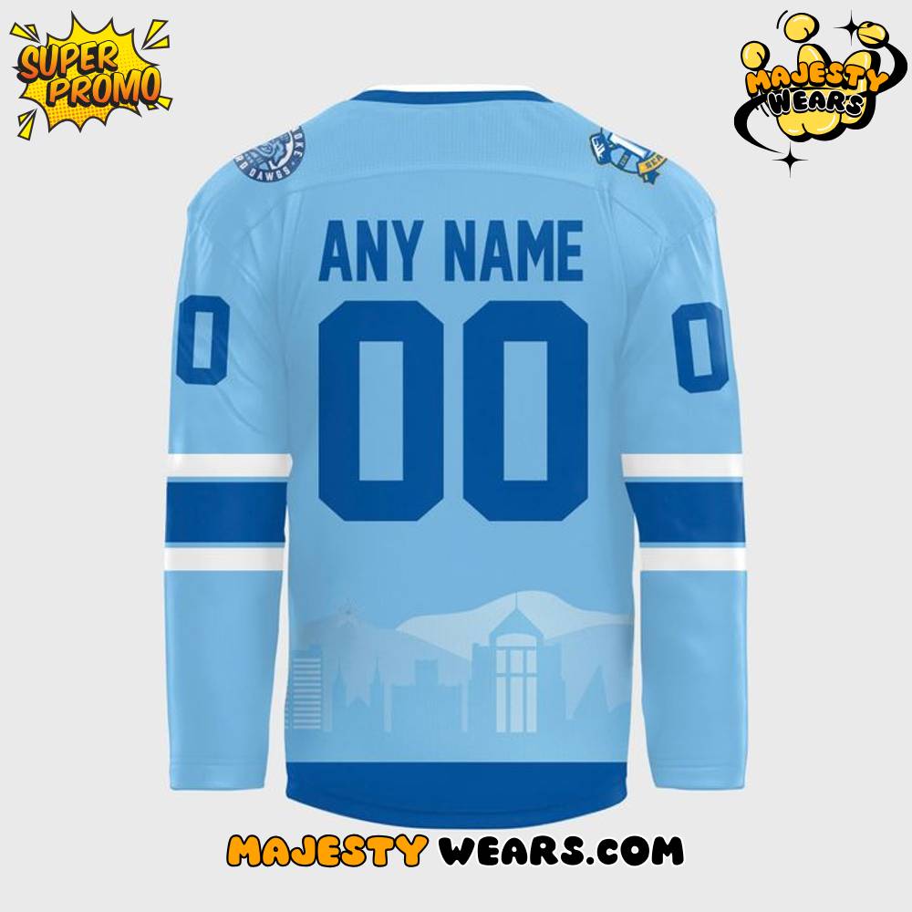 Roanoke Rail Yard Dawgs 2025 Light Blue Custom Hockey Jersey Roanoke Rail Yard Dawgs 2025 Light Blue Custom Hockey Jersey