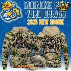 Roanoke Rail Yard Dawgs 2025 New Camo Hoodie