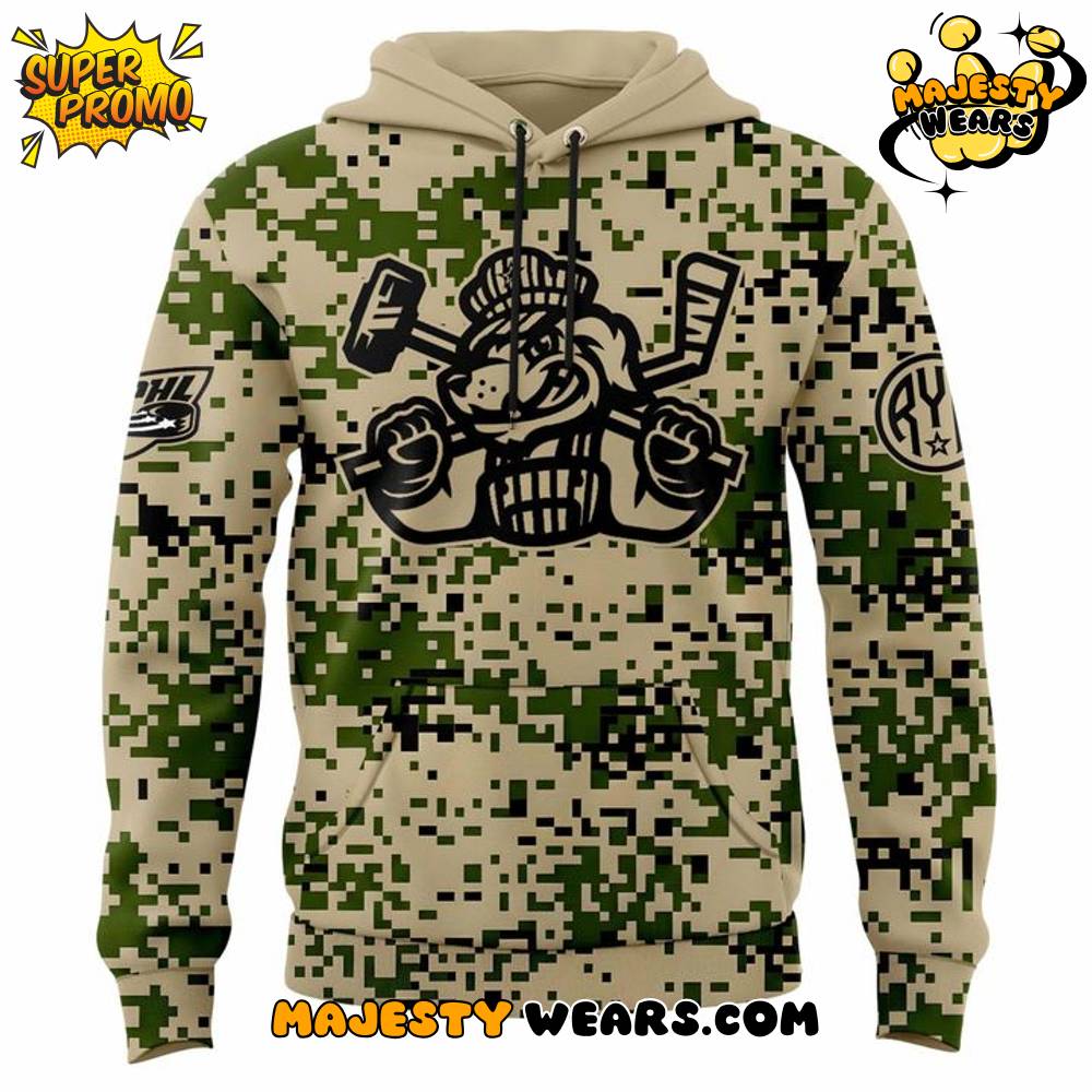 Roanoke Rail Yard Dawgs 2025 New Camo Hoodie Roanoke Rail Yard Dawgs 2025 New Camo Hoodie