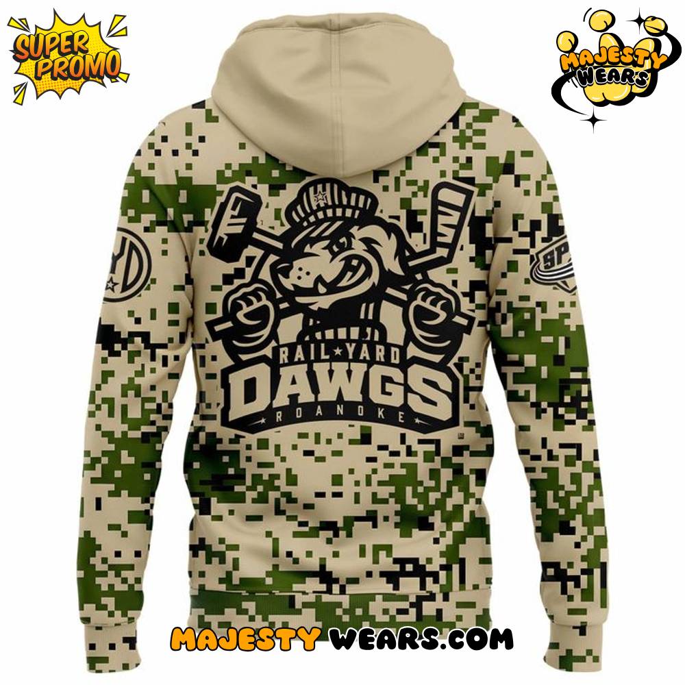 Roanoke Rail Yard Dawgs 2025 New Camo Hoodie Roanoke Rail Yard Dawgs 2025 New Camo Hoodie