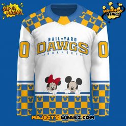 Roanoke Rail Yard Dawgs Mickey Mouse & Friends New Custom Hockey Jersey