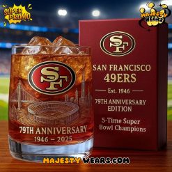 San Francisco 49ers 79th Anniversary Whiskey Glass