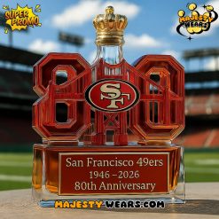 San Francisco 49ers 80th Anniversary Limited Edition Whiskey Bottle