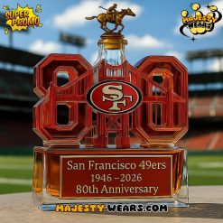 San Francisco 49ers 80th Anniversary Limited Edition Whiskey Bottle