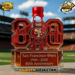 San Francisco 49ers 80th Anniversary Limited Edition Whiskey Bottle