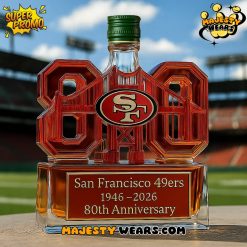 San Francisco 49ers 80th Anniversary Limited Edition Whiskey Bottle