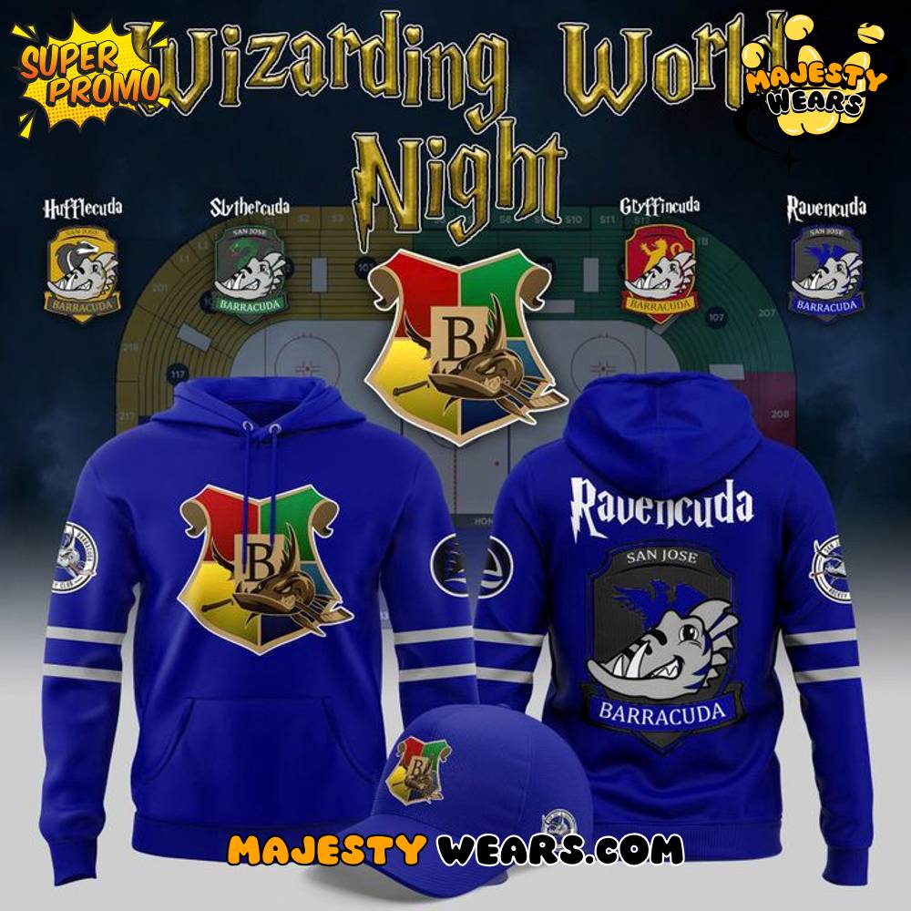 San Jose Barracuda “Wizarding World Night” 2025 Special Hoodie San Jose Barracuda “Wizarding World Night” 2025 Special Hoodie