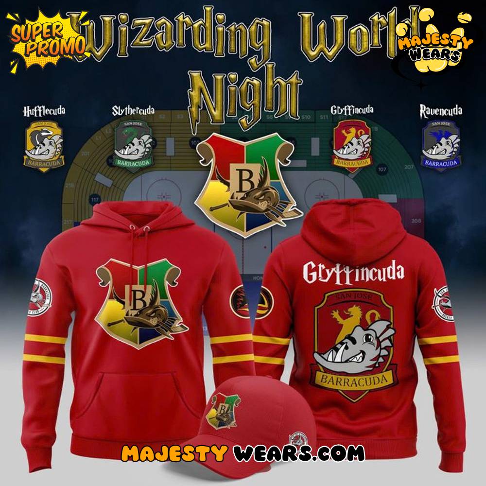 San Jose Barracuda “Wizarding World Night” 2025 Special Hoodie San Jose Barracuda “Wizarding World Night” 2025 Special Hoodie