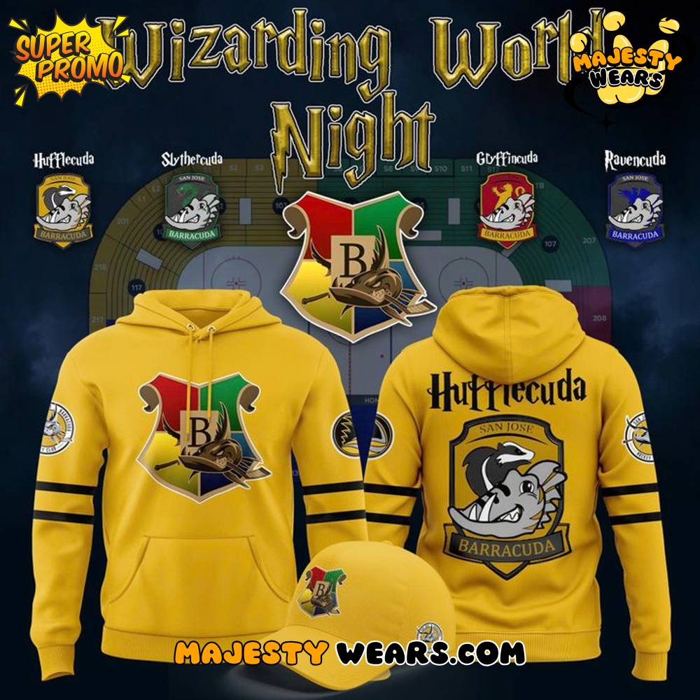 San Jose Barracuda “Wizarding World Night” 2025 Special Hoodie San Jose Barracuda “Wizarding World Night” 2025 Special Hoodie