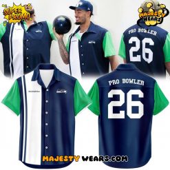 Seattle Seahawks Microcell Bowling Hawaiian Shirt