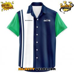 Seattle Seahawks Microcell Bowling Hawaiian Shirt